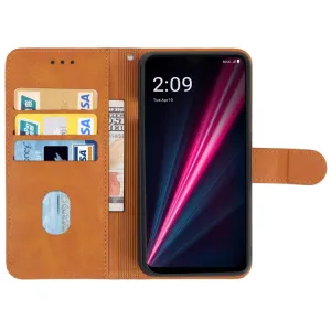 SMOOTH Peňaženkové puzdro pre T Phone Pro / T Phone Pro 2023 hnedé
