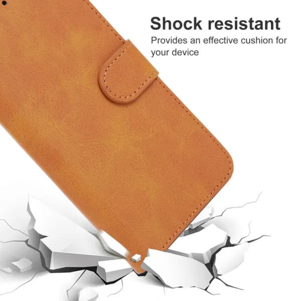 SMOOTH Peňaženkové puzdro pre T Phone Pro / T Phone Pro 2023 hnedé