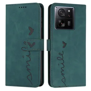 ART SMILE Peňaženkový kryt so šnúrkou Xiaomi 13T / Xiaomi 13T Pro zelený