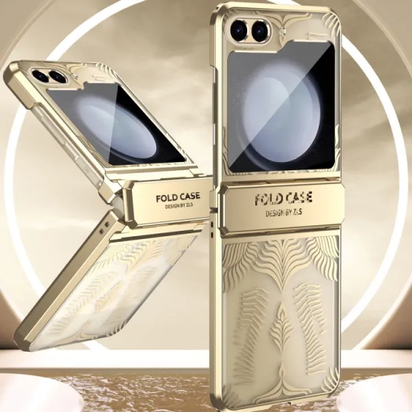 WINGS Ochranný kryt pre Samsung Galaxy Z Flip5 5G strieborný