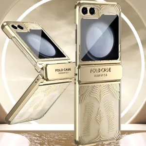 WINGS Ochranný kryt pre Samsung Galaxy Z Flip5 5G strieborný