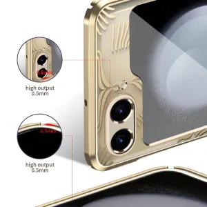 WINGS Ochranný kryt pre Samsung Galaxy Z Flip5 5G strieborný