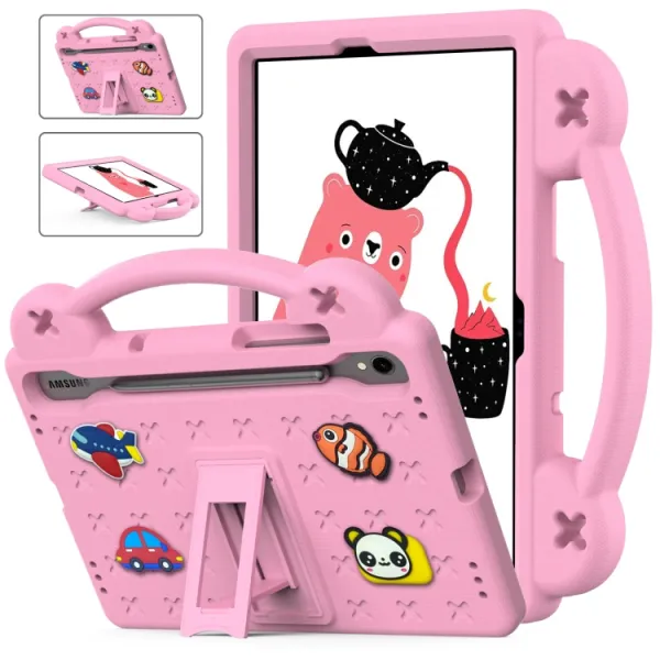 FANY Detský kryt na tablet pre Samsung Galaxy Tab S9 FE / Tab S10 FE / Tab S10 Lite ružový