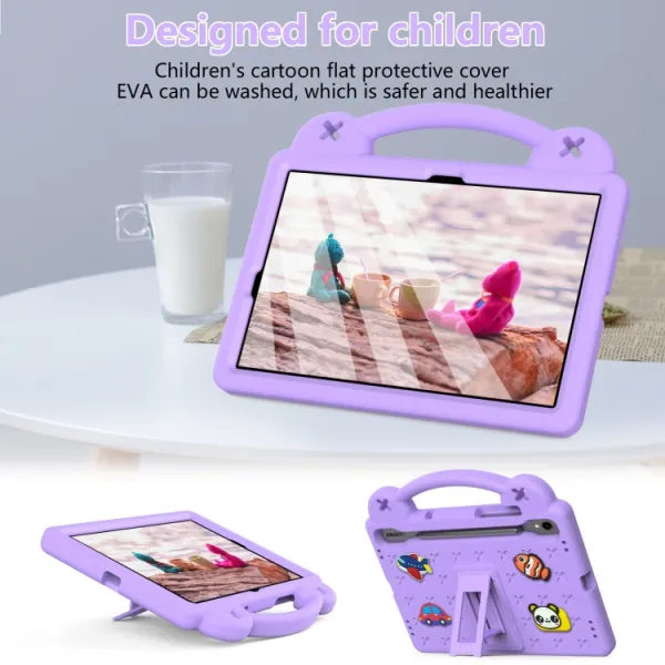 FANY Detský kryt na tablet pre Samsung Galaxy Tab S9 FE / Tab S10 FE / Tab S10 Lite fialový