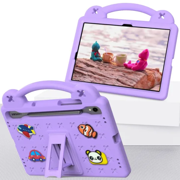 FANY Detský kryt na tablet pre Samsung Galaxy Tab S9 FE / Tab S10 FE / Tab S10 Lite fialový