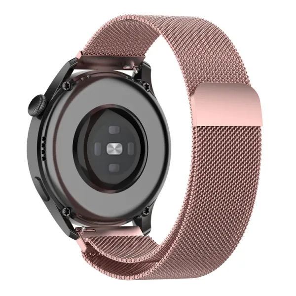MILANESE Kovový remienok pre Huawei Watch GT 3 Pro 46mm ružový