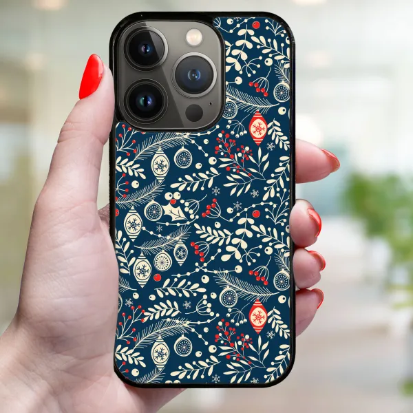 MY ART Kryt s vianočným dizajnom Apple iPhone 14 Pro Max MISTLETOE (070)