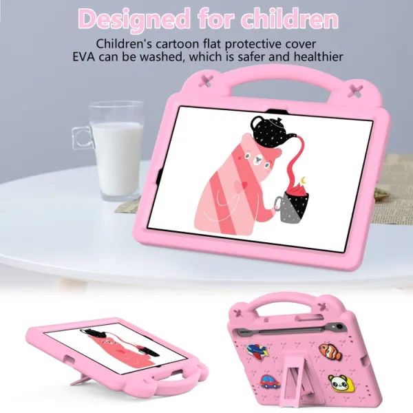 FANY Detský kryt na tablet pre Samsung Galaxy Tab S9 FE / Tab S10 FE / Tab S10 Lite ružový