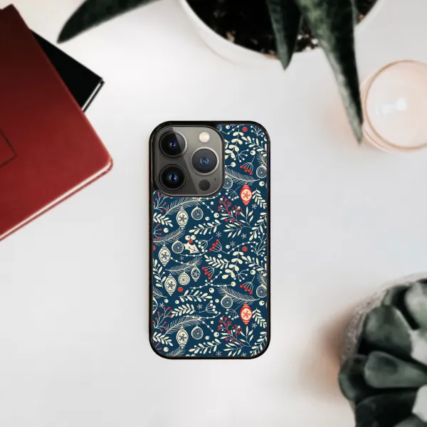 MY ART Kryt s vianočným dizajnom Apple iPhone 14 Pro Max MISTLETOE (070)