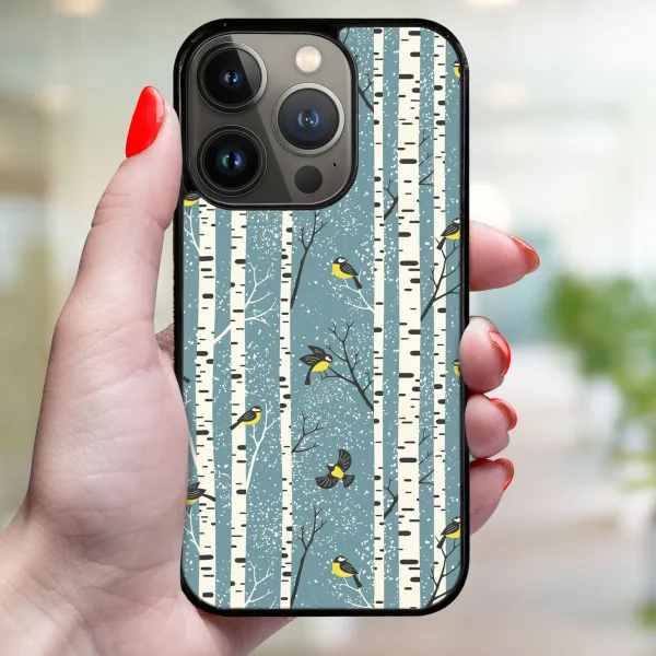 MY ART Kryt s vianočným dizajnom Apple iPhone 14 Pro BIRCH (072)