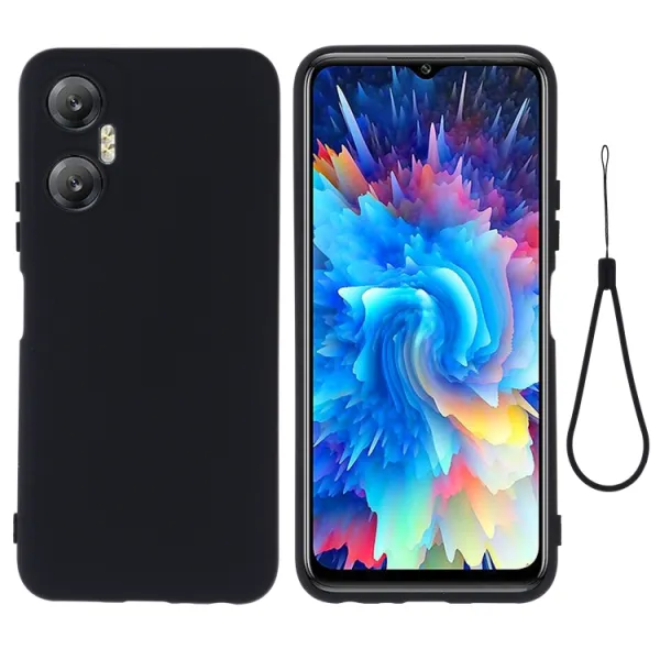 RUBBER Ochranný kryt pre Infinix Hot 20 5G čierny