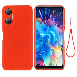 RUBBER Ochranný kryt pre Infinix Hot 20 5G červený