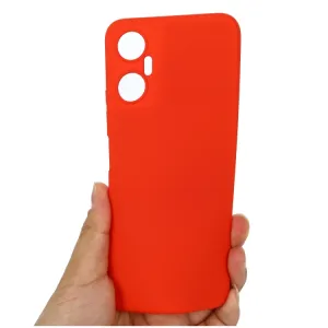 RUBBER Ochranný kryt pre Infinix Hot 20 5G červený