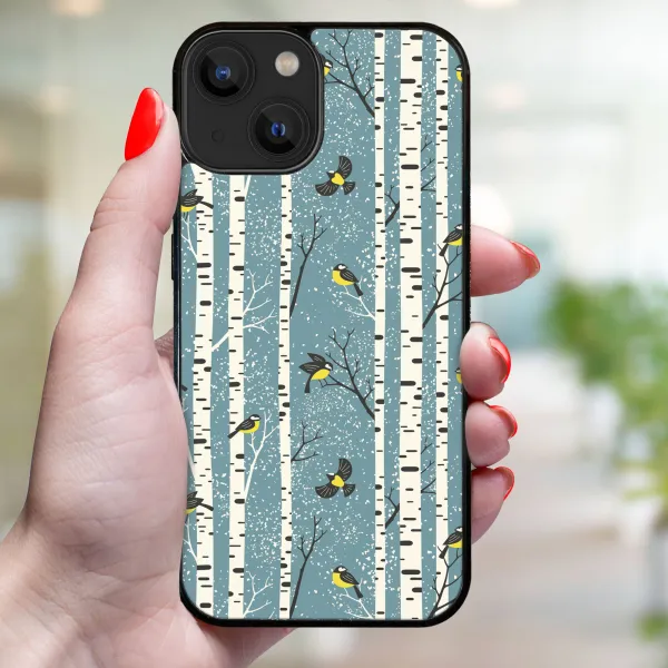 MY ART Kryt s vianočným dizajnom Apple iPhone 14 Plus BIRCH (072)