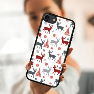 MY ART Kryt s vianočným dizajnom Apple iPhone SE 2022 / 2020 / 7 / 8  DEER (068)