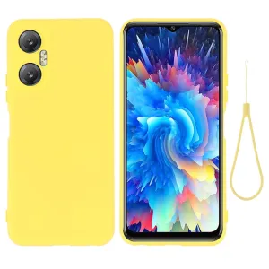 RUBBER Ochranný kryt pre Infinix Hot 20 5G žltý