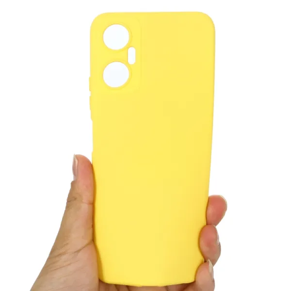 RUBBER Ochranný kryt pre Infinix Hot 20 5G žltý