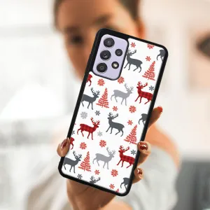 MY ART Kryt s vianočným dizajnom  Samsung Galaxy A52 / A52s / A52 5G DEER (068)