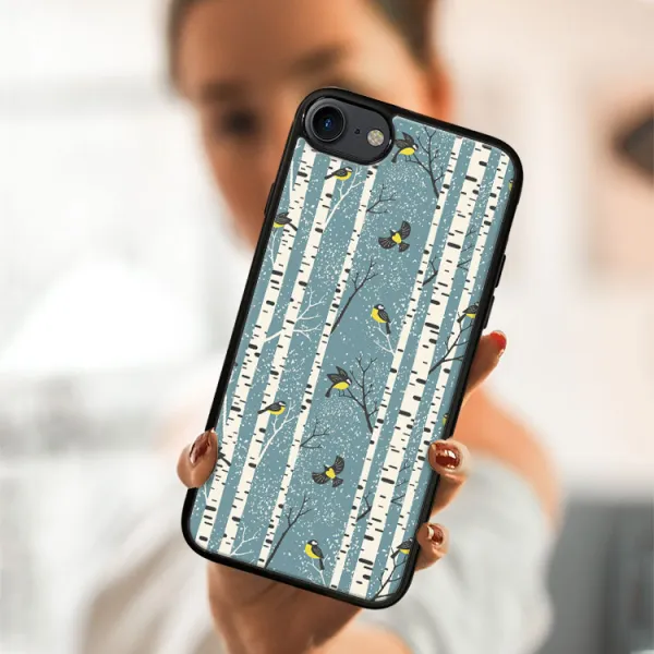 MY ART Kryt s vianočným dizajnom Apple iPhone SE 2022 / 2020 / 7 / 8  BIRCH (072)