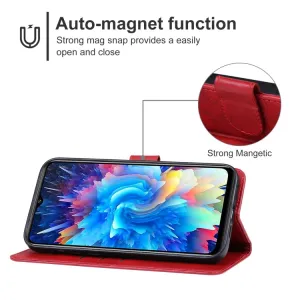 SMOOTH Peňaženkové puzdro pre Infinix Hot 20 5G červené