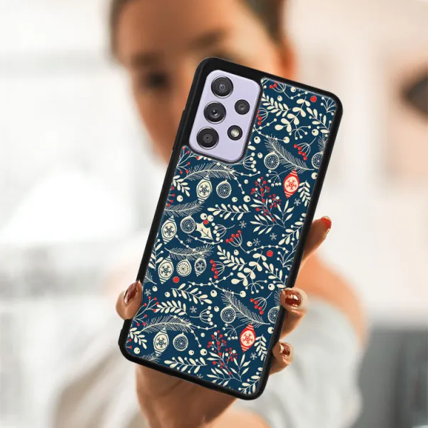 MY ART Kryt s vianočným dizajnom  Samsung Galaxy A52 / A52s / A52 5G MISTLETOE (070)