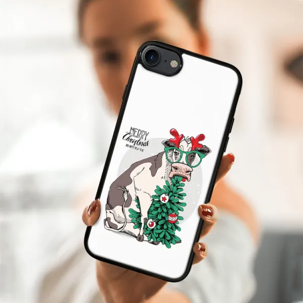 MY ART Kryt s vianočným dizajnom Apple iPhone SE 2022 / 2020 / 7 / 8  MERRY CHRISTMAS (074)
