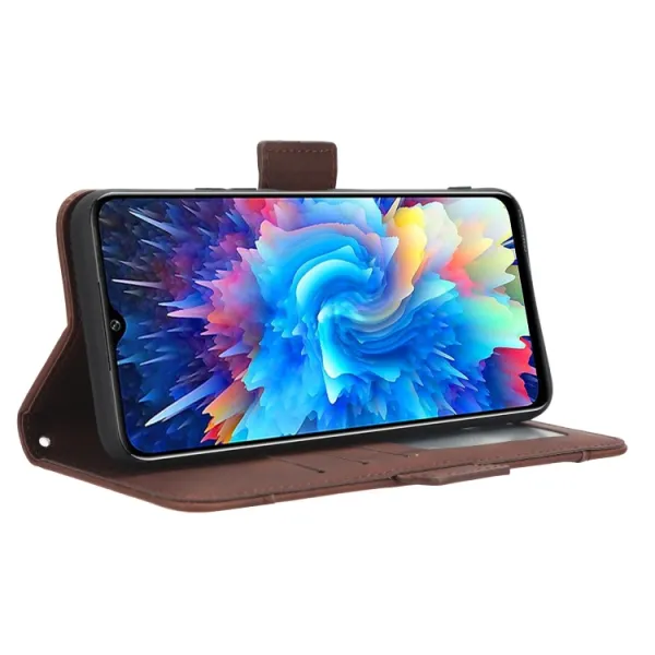 SLOT Peňaženkový obal pre Infinix Hot 20 5G hnedý