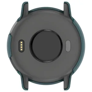 PC FULL COVER Plastový kryt so sklom pre Garmin Vivoactive 5 zelený