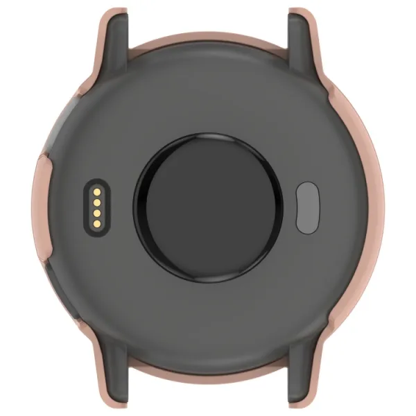 PC FULL COVER Plastový kryt so sklom pre Garmin Vivoactive 5 ružový