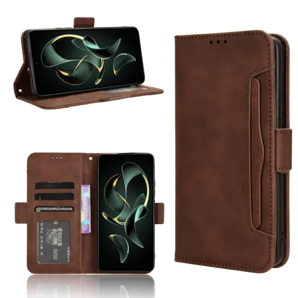 SLOT Peňaženkový obal pre Xiaomi 13T / 13T Pro hnedý