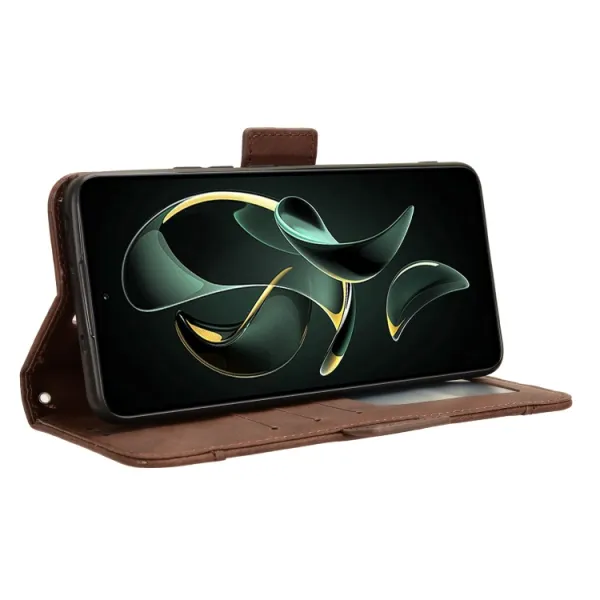 SLOT Peňaženkový obal pre Xiaomi 13T / 13T Pro hnedý