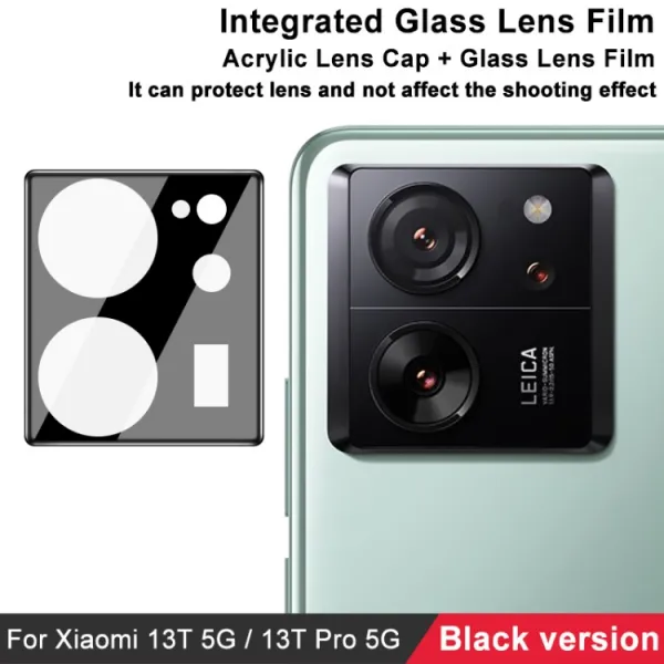 IMAK FULL COVER Sklo pre fotoaparát Xiaomi 13T / 13T Pro čierne