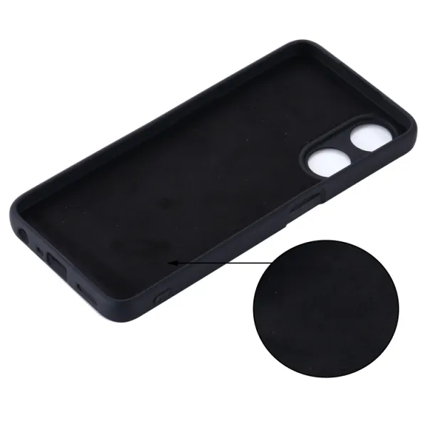 RUBBER Ochranný kryt pre Oppo A78 5G čierny