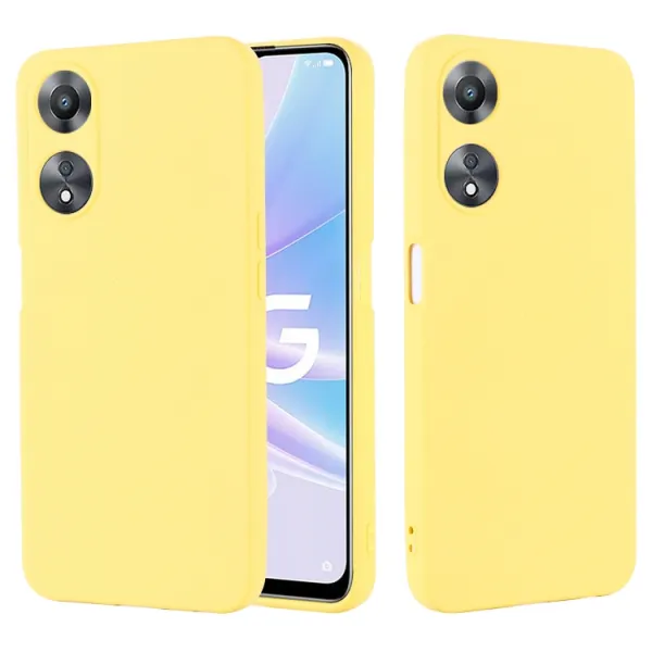 RUBBER Ochranný kryt pre Oppo A78 5G žltý