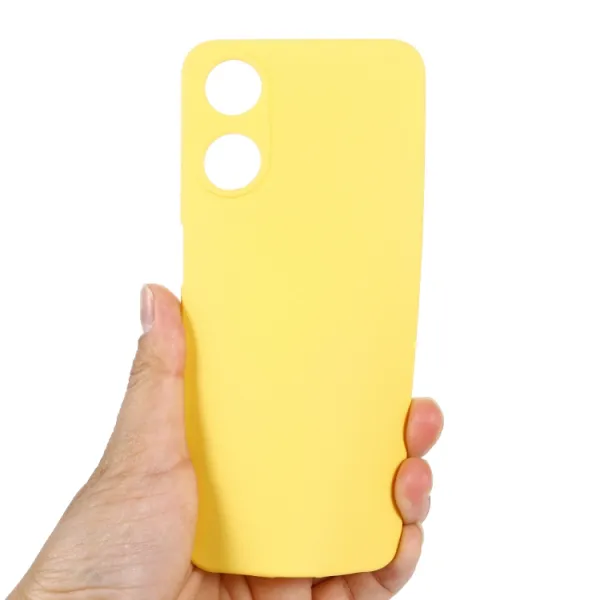 RUBBER Ochranný kryt pre Oppo A78 5G žltý