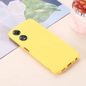 RUBBER Ochranný kryt pre Oppo A78 5G žltý
