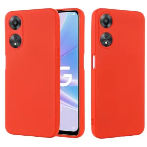 RUBBER Ochranný kryt pre Oppo A78 5G červený