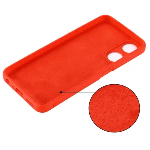 RUBBER Ochranný kryt pre Oppo A78 5G červený