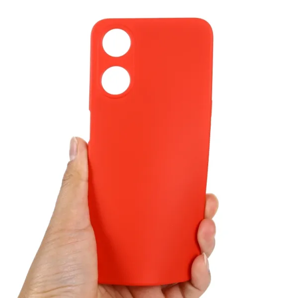 RUBBER Ochranný kryt pre Oppo A78 5G červený