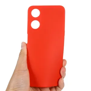 RUBBER Ochranný kryt pre Oppo A78 5G červený