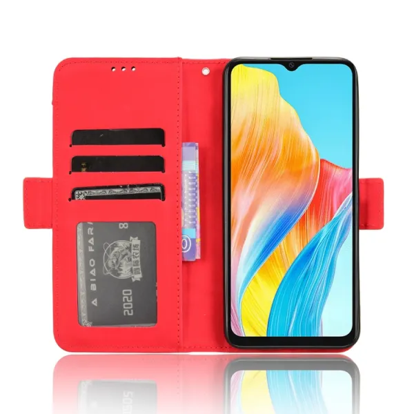 SLOT Peňaženkový obal pre Oppo A38 červený