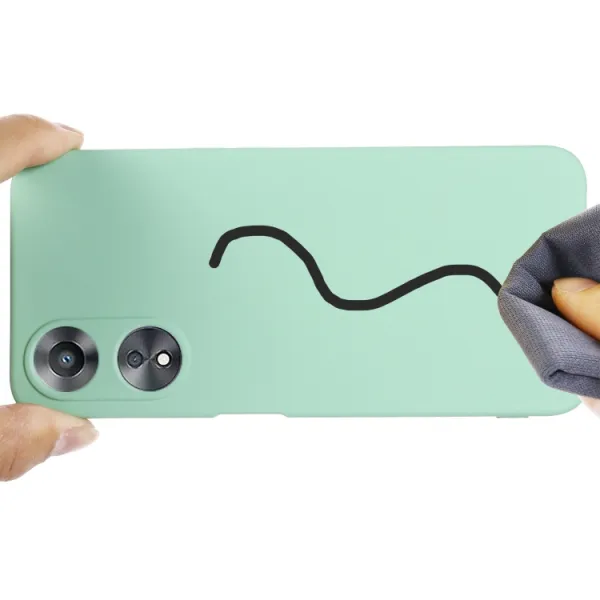RUBBER Ochranný kryt pre Oppo A78 5G zelený