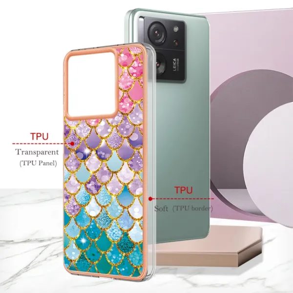 IMD MARBLE Ochranný kryt Xiaomi 13T / 13T Pro COLORFUL SCALES