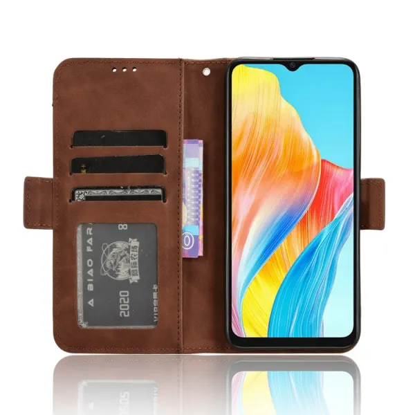 SLOT Peňaženkový obal pre Oppo A38 hnedý