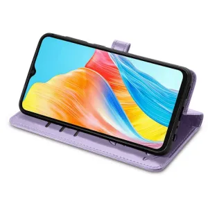 ART ANIMALS Peňaženkový obal pre Oppo A38 fialový