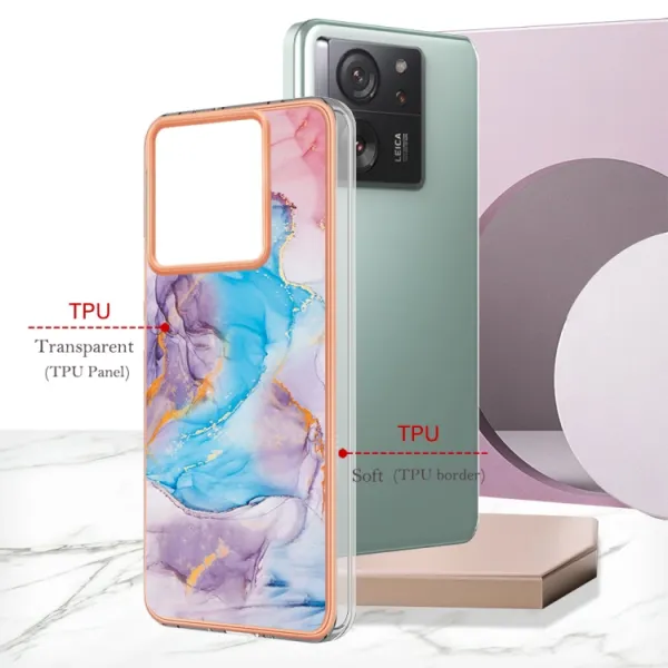 IMD MARBLE Ochranný kryt Xiaomi 13T / 13T Pro BLUE