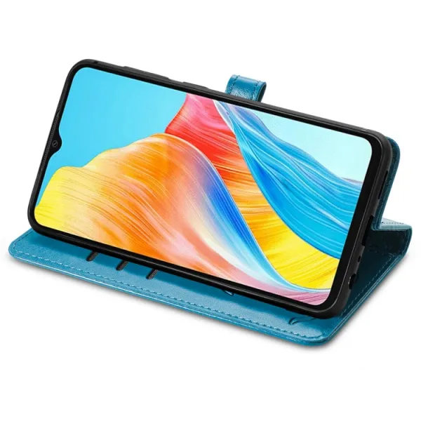 ART ANIMALS Peňaženkový obal pre Oppo A38 modrý