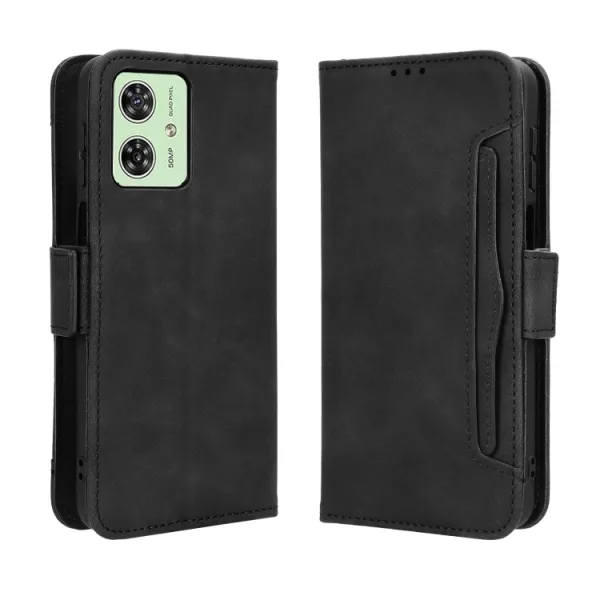 SLOT Peňaženkový obal pre Motorola Moto G54 5G / G54 Power Edition 5G čierny