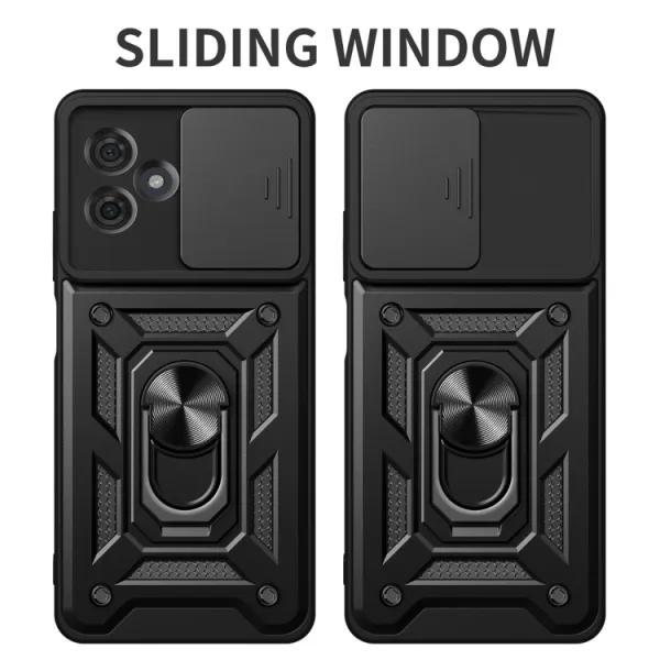RING CAMERA Kryt s držiakom pre Motorola Moto G54 5G / G54 Power Edition 5G čierny