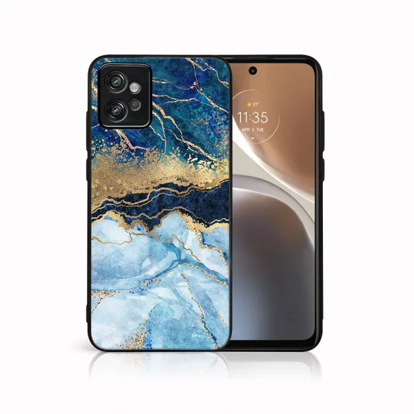 MY ART Ochranný kryt pre Motorola Moto G32 BLUE MARBLE (141)